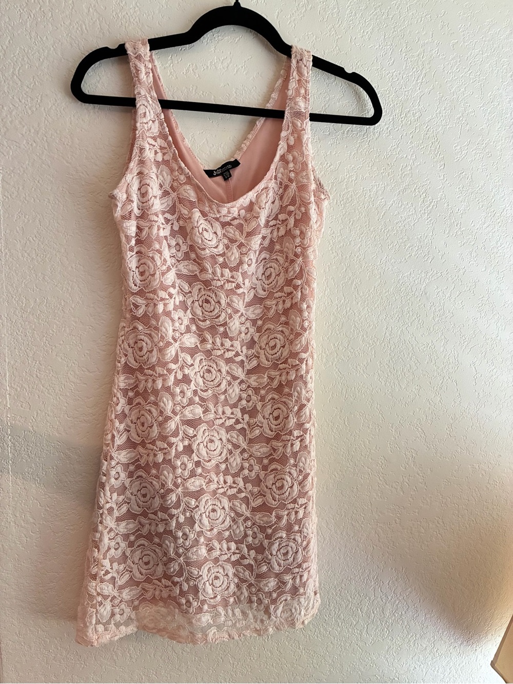 3/$20 Jump Pink Lace Mini Dress